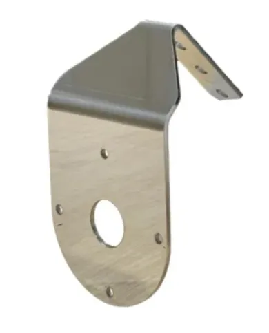 JMLSS-1003 - Stainless Mirror Turn Signal ANGLED BRACKET w/ 1 WM Light Hole