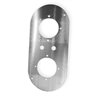 JMLSS-1006 - Stainless Peterbilt 359/379/389 / Kenworth W900 Above Door Interior Dome Light Bracket w/ 2 WM Light Holes