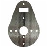 JMLSS-1007 - Stainless Kenworth Teardrop Style Cab & Sleeper Interior Dome Light Bracket w/ 1 WM Light Hole (OE SWITCH HOLE) 