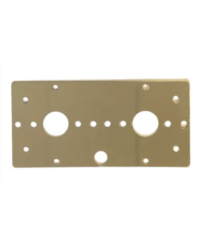 JMLSS-1012 - Stainless Kenworth Center Dome / Above Bunk Front Window Bracket w/ 2 WM Light Holes