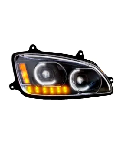 NTP77916BLKP - KW T660 LED HEADLIGHT BLACK (PASSENGER)