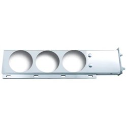 NTP14000 - SS Rear Light Bars-2Piece W/6-4" Light Holes-2.5" Bolt Spacing