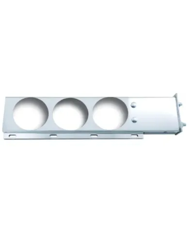 NTP14000 - SS Rear Light Bars-2Piece W/6-4" Light Holes-2.5" Bolt Spacing