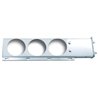 NTP14000 - SS Rear Light Bars-2Piece W/6-4" Light Holes-2.5" Bolt Spacing
