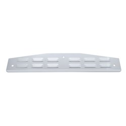 UP10427-3" X 18" Chrome Louvered Bottom Mud Flap Plate - Bolt Thru