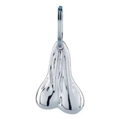NTP5024 - CHROME BULL BALL KEY CHAIN
