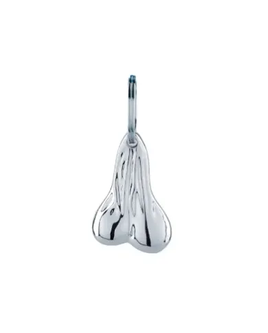 NTP5024 - CHROME BULL BALL KEY CHAIN