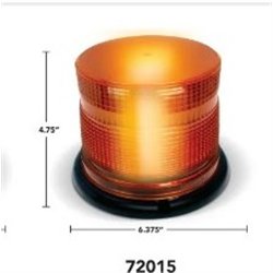 NTP72015 - 6" X 4.75" 360 STROBE BEACON AMBER