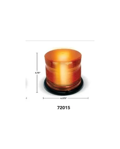NTP72015 - 6" X 4.75" 360 STROBE BEACON AMBER