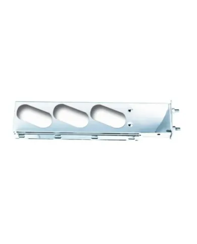 NTP14005 - SS Rear Light Bars-2Piece W/6 Oval Light Holes-2.5" Bolt Spacing