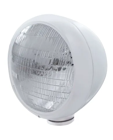 UP31789-Stainless Steel Guide 682-C Style Headlight 6014 Bulb