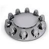 NTP11220 - CHROME PLASTIC FRONT AXLE COVER W/33mm SCREW ON LUG NUTS