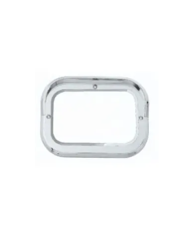 NTP4409 - CHROME PLASTIC  RECTNGL COVER W/VSR