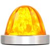 GG81861 - D.AMBER WATERMELON GLASS KIT W/AMB 18 LED BASE & S.S. BEZEL