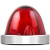 GG81863 - RED WATERMELON GLASS KIT W/RED 18 LED BASE & S.S. BEZEL