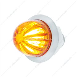UP39226-2 LED Dual Function 1-1/8" Watermelon Light (Clearance/Marker) - Amber LED/Amber Lens