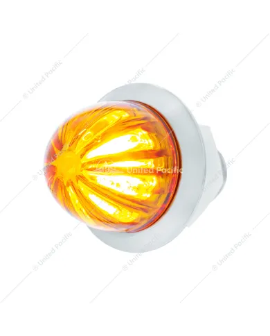 UP39226-2 LED Dual Function 1-1/8" Watermelon Light (Clearance/Marker) - Amber LED/Amber Lens