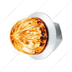 UP39227-2 LED Dual Function 1-1/8" Watermelon Light (Clearance/Marker) - Amber LED/Clear Lens