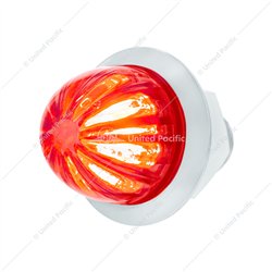UP39228-2 LED Dual Function 1-1/8" Watermelon Light (Clearance/Marker) - Red LED/Red Lens