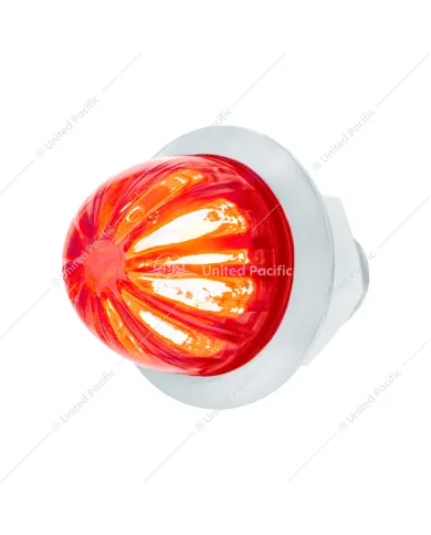 UP39228-2 LED Dual Function 1-1/8" Watermelon Light (Clearance/Marker) - Red LED/Red Lens