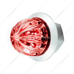 UP39229-2 LED Dual Function 1-1/8" Watermelon Light (Clearance/Marker) - Red LED/Clear Lens