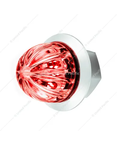 UP39229-2 LED Dual Function 1-1/8" Watermelon Light (Clearance/Marker) - Red LED/Clear Lens
