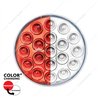 UP35950-19 LED 4" Round Double Fury Light (Stop & Turn) - Red & White LED/Clear Lens