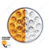 UP35954-19 LED 4" Round Double Fury Light  (Turn Signal) - Amber & White LED/Clear Lens