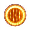 UP36091-33 LED 4" Round Lumos Light X-Series (Turn Signal) - Amber LED/Amber Lens