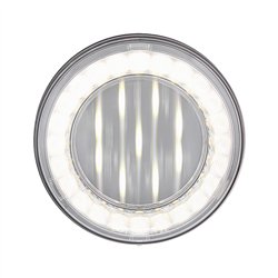 UP36094-33 LED 4" Round Lumos Light X-Series (Back-Up) - White LED/Clear Lens