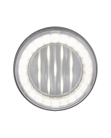 UP36094-33 LED 4" Round Lumos Light X-Series (Back-Up) - White LED/Clear Lens