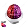 UP39238-4 LED 1-1/8" Watermelon Double Fury Light With Clear Lens (Clearance/Marker) - Red & Purple LED