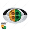 UP36027-4 LED Double Fury Light (Clearance/Marker)-Amber & Green LED/Clear Lens