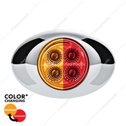 UP36029-4 LED Double Fury Light (Clearance/Marker)-Amber & Red/Clear Lens