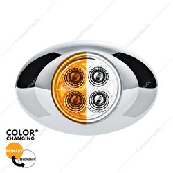 UP36030-4 LED Double Fury Light (Clearance/Marker)-Amber & White/Clear Lens