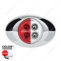 UP36034-4 LED Double Fury Light (Clearance/Marker)-Red & White/Clear Lens