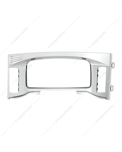 UP42427-Chrome Plastic Center Dash Instrument Bezel For 2018-2023 Freightliner Cascadia