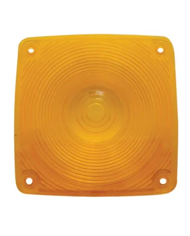 UP32067-Square Double Face Light Lens - Amber