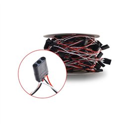 TXT612 - Wire Harness - Triple Terminal - 12" Spacing (92 Plugs)