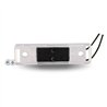 TXTBAS-1X4C - 1 X 4" Chrome Light Base with 2 Hot Wires"