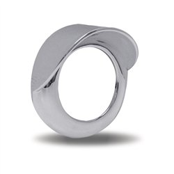 TXTBEZ-2HCH5 - Bezel - 2.5" Chrome Plastic - Visor - Twist-On