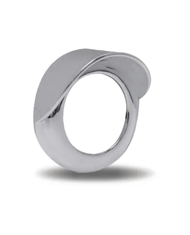 TXTBEZ-2HCH5 - Bezel - 2.5" Chrome Plastic - Visor - Twist-On