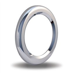 TXTBEZ-4CH4 - Bezel - 4" Chrome Plastic - Twist-On