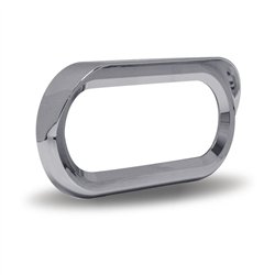 TXTBEZ-OBCH2 - Bezel - Oval Chrome Plastic - Visor