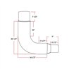 TXTEL-65 - Exhaust - Elbow - 6"-5" Reduced - 90°