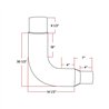 TXTEL-85 - Exhaust - Elbow - 8"-5" Reduced - 90°