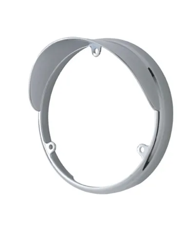 UP32106-Chrome Plastic Bezel For Unted Pacific Double Face LED Lights With Visor