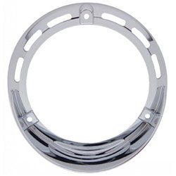 UP32110-Round Turn Signal Light Bezel With Up Side Down Visor