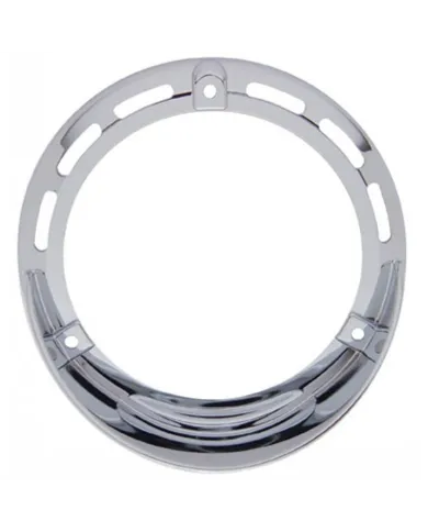 UP32110-Round Turn Signal Light Bezel With Up Side Down Visor