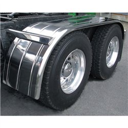TXTFEN-F17 - Fenders - Full - 120" Ribbed - Rolled Edge (35"-54"-31") - 16 Ga.